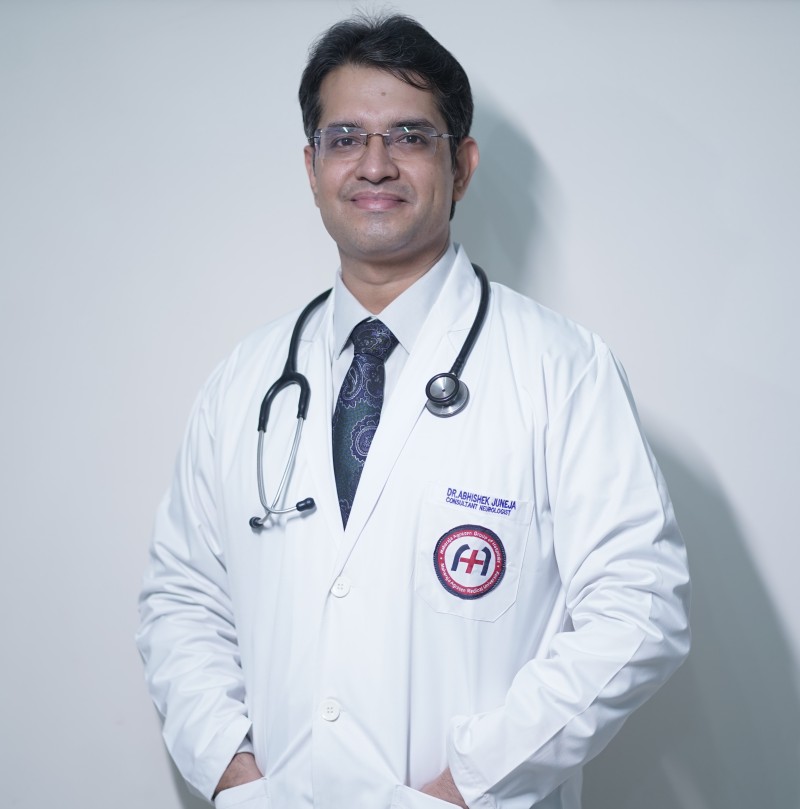 Dr. Abhishek Juneja, 11 year experienced Senior Consultant (Gold Medalist) in , Neurology, 
