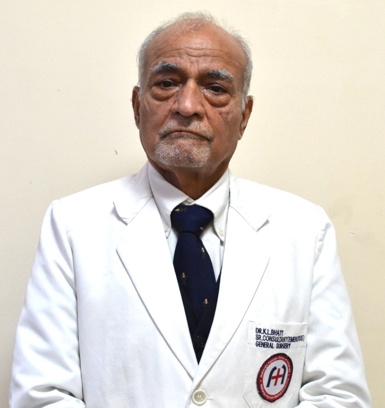 Dr. K.L Bhat, 32 year experienced Senior Consultant (Emeritus) in , General Surgery, 